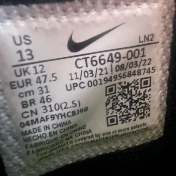 Nike Alpha Menace Pro 3 Mid Men's Size 13 - Picture 7 of 7